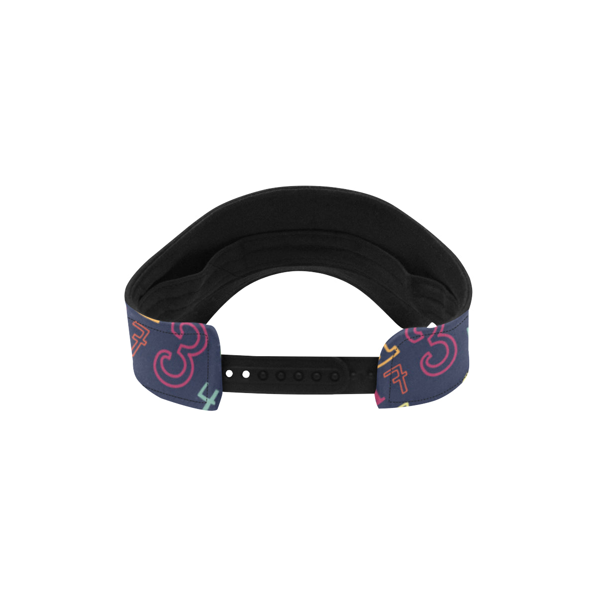 Number Pattern Print Design A01 Unisex Sun Visor