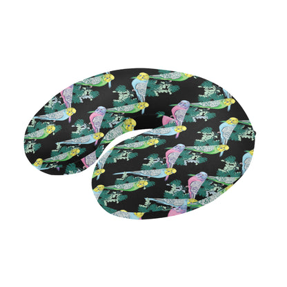 Budgerigar Pattern Print Design 03 U-Shaped Travel Neck Pillow