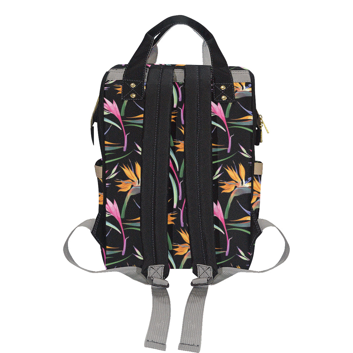 Tropical Flower Pattern Print Design TF017 Diaper Bag Backpack