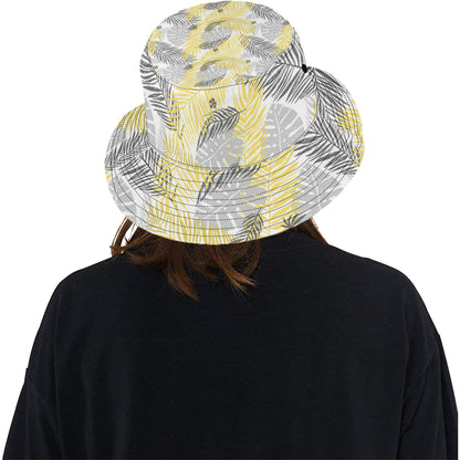 Palm Leaves Pattern Print Design PL012 Unisex Bucket Hat