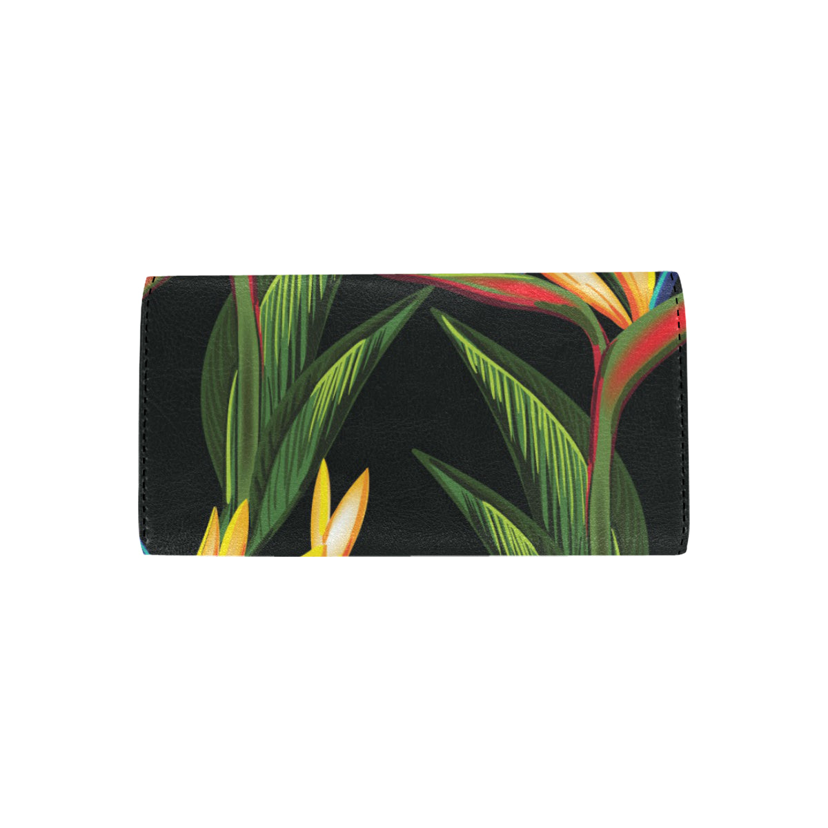 Bird Of Paradise Pattern Print Design BOP012 Women's Trifold Wallet