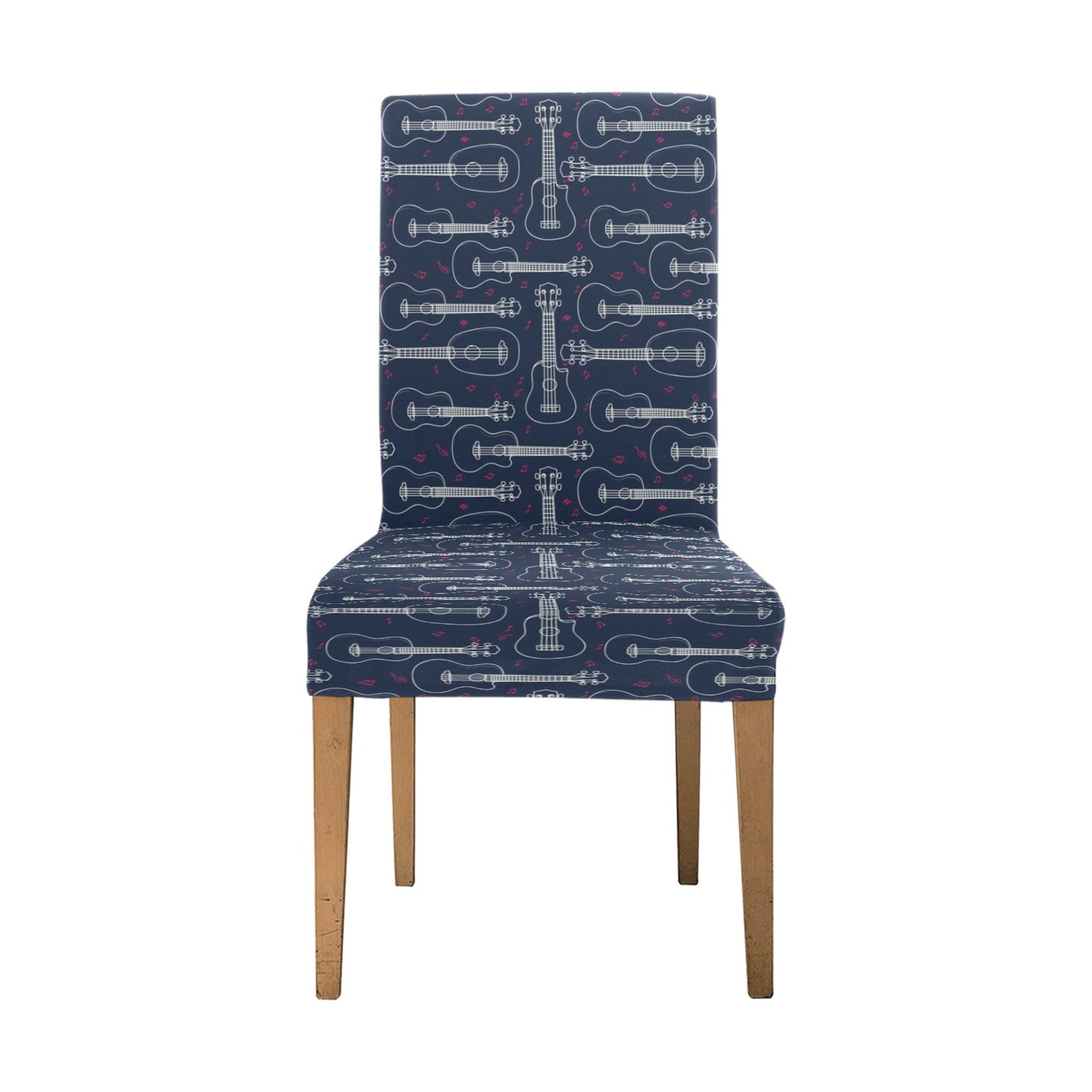 Ukulele Print Design LKS401 Dining Chair Slipcover