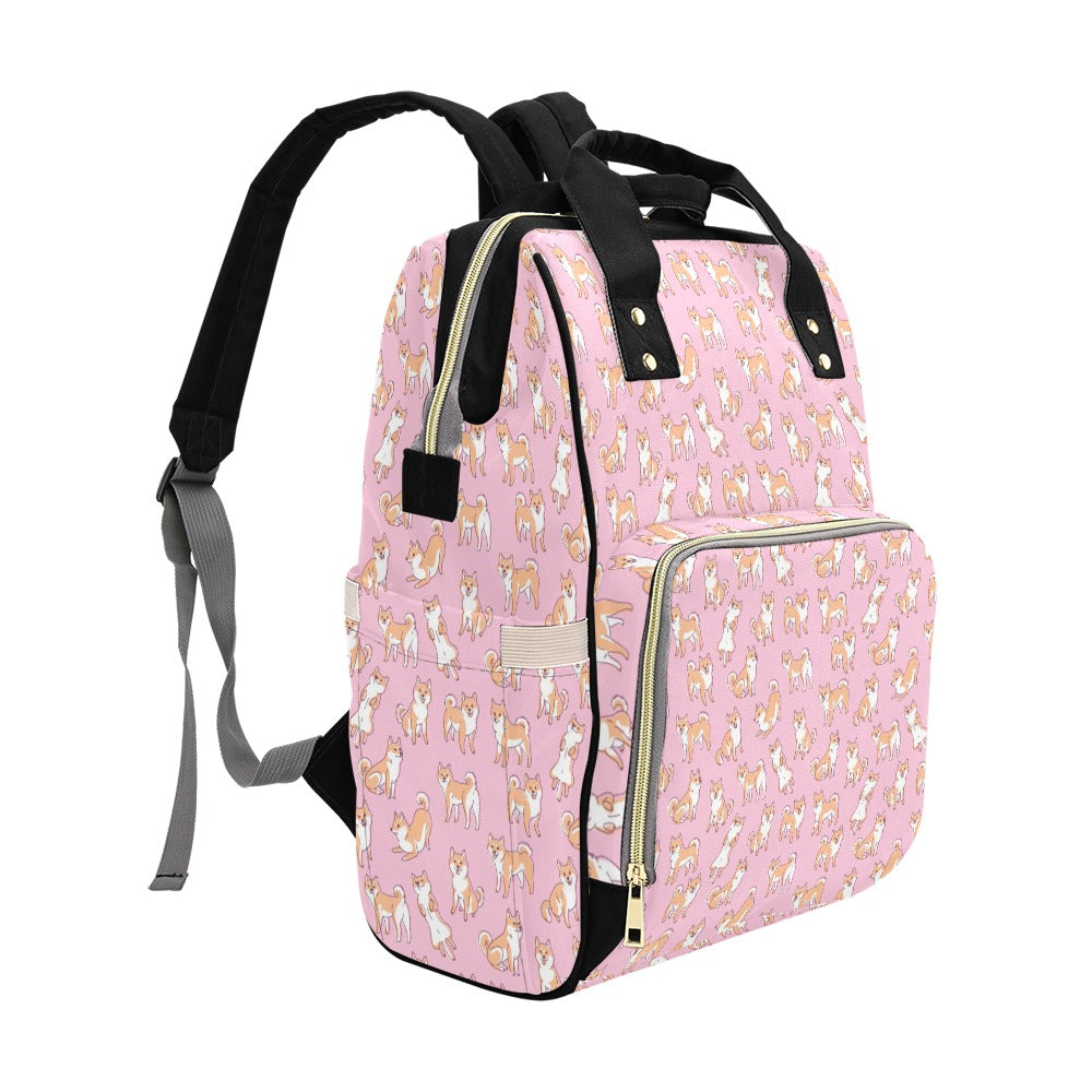Shiba Inu Print Design LKS303 Diaper Bag Backpack