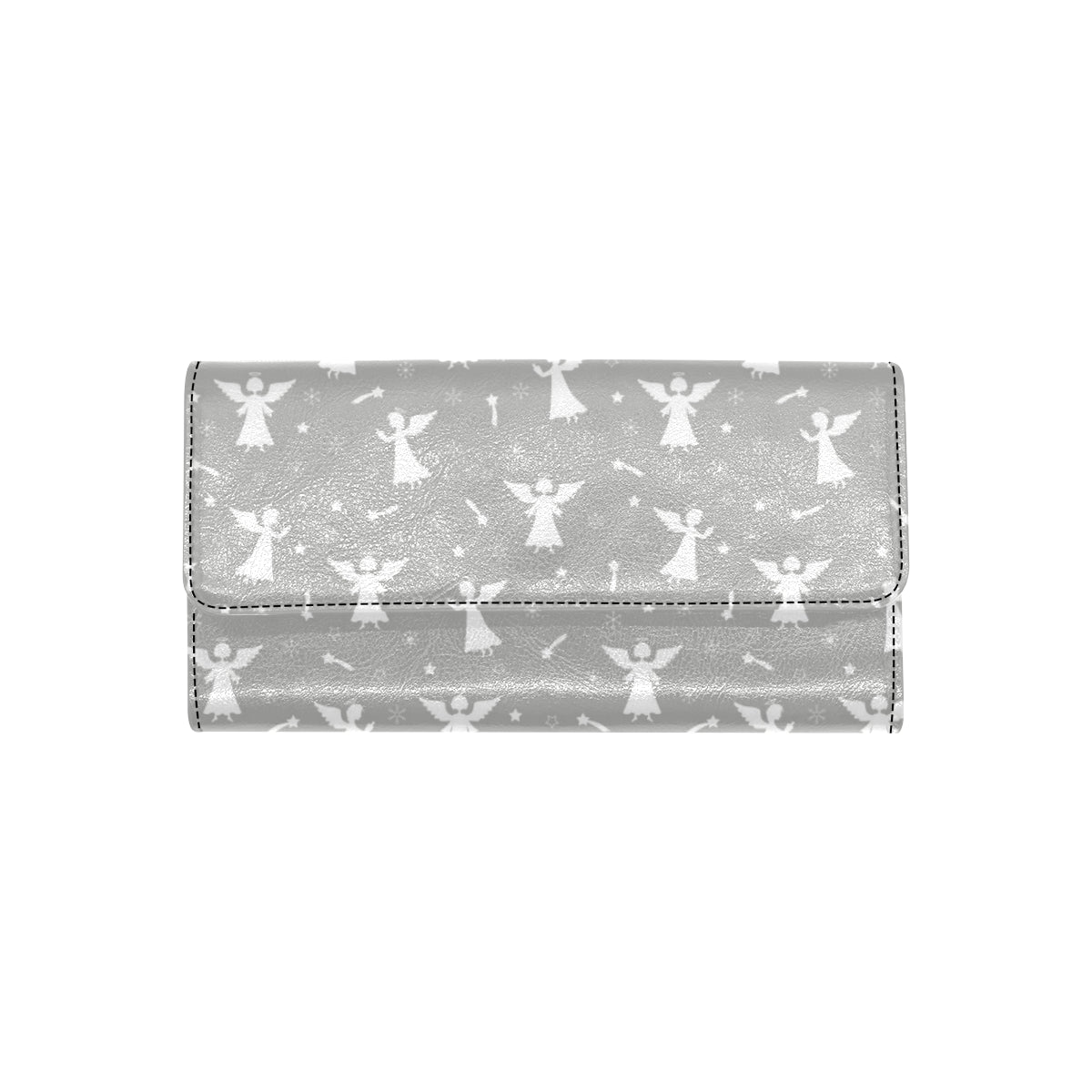 Angel Pattern Print Design 03 Women's Trifold Wallet