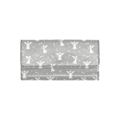 Angel Pattern Print Design 03 Women's Trifold Wallet