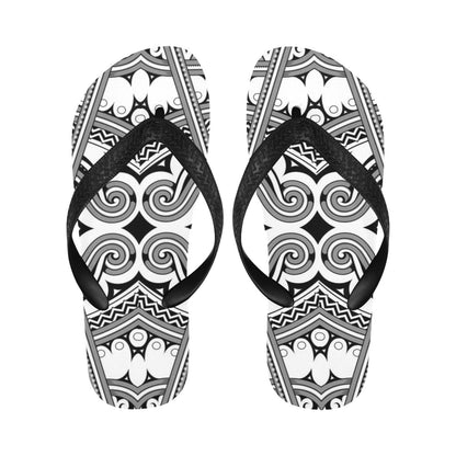 Samoan Pattern Print Design LKS302 Flip Flops