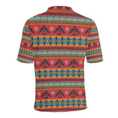 Eagles Native American Design Men Polo Shirt