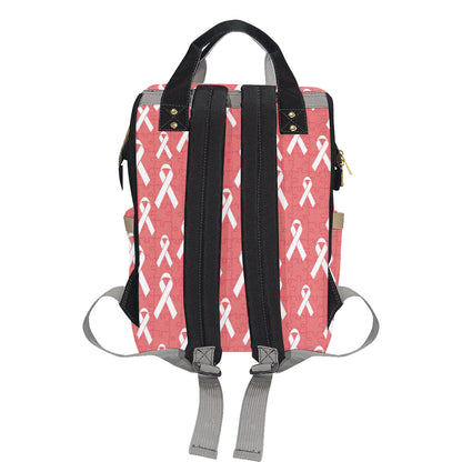 Autism Awareness Ribbon Design Print Diaper Bag Backpack