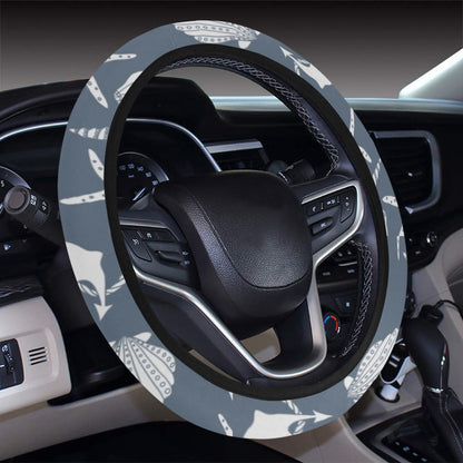 Seashell Print Design LKS306 Steering Wheel Cover with Elastic Edge