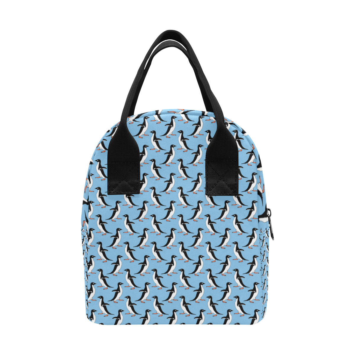 Penguin Dance Pattern Insulated Lunch Bag
