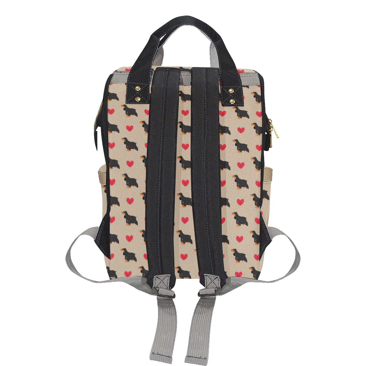 Cocker Pattern Print Design 02 Diaper Bag Backpack