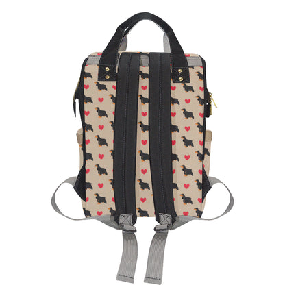 Cocker Pattern Print Design 02 Diaper Bag Backpack