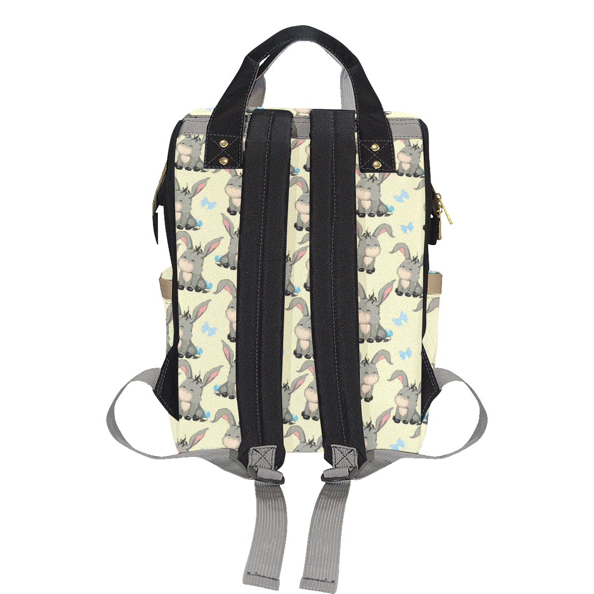 Donkey Baby Pattern Print Design 02 Diaper Bag Backpack