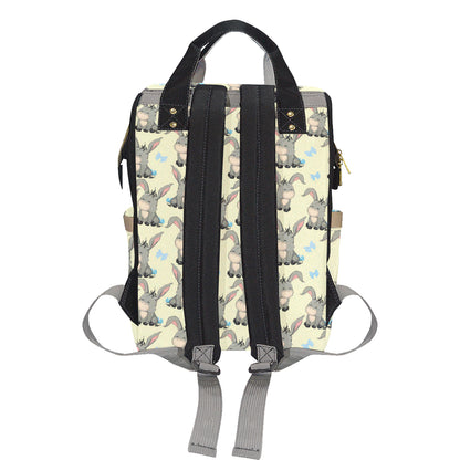 Donkey Baby Pattern Print Design 02 Diaper Bag Backpack