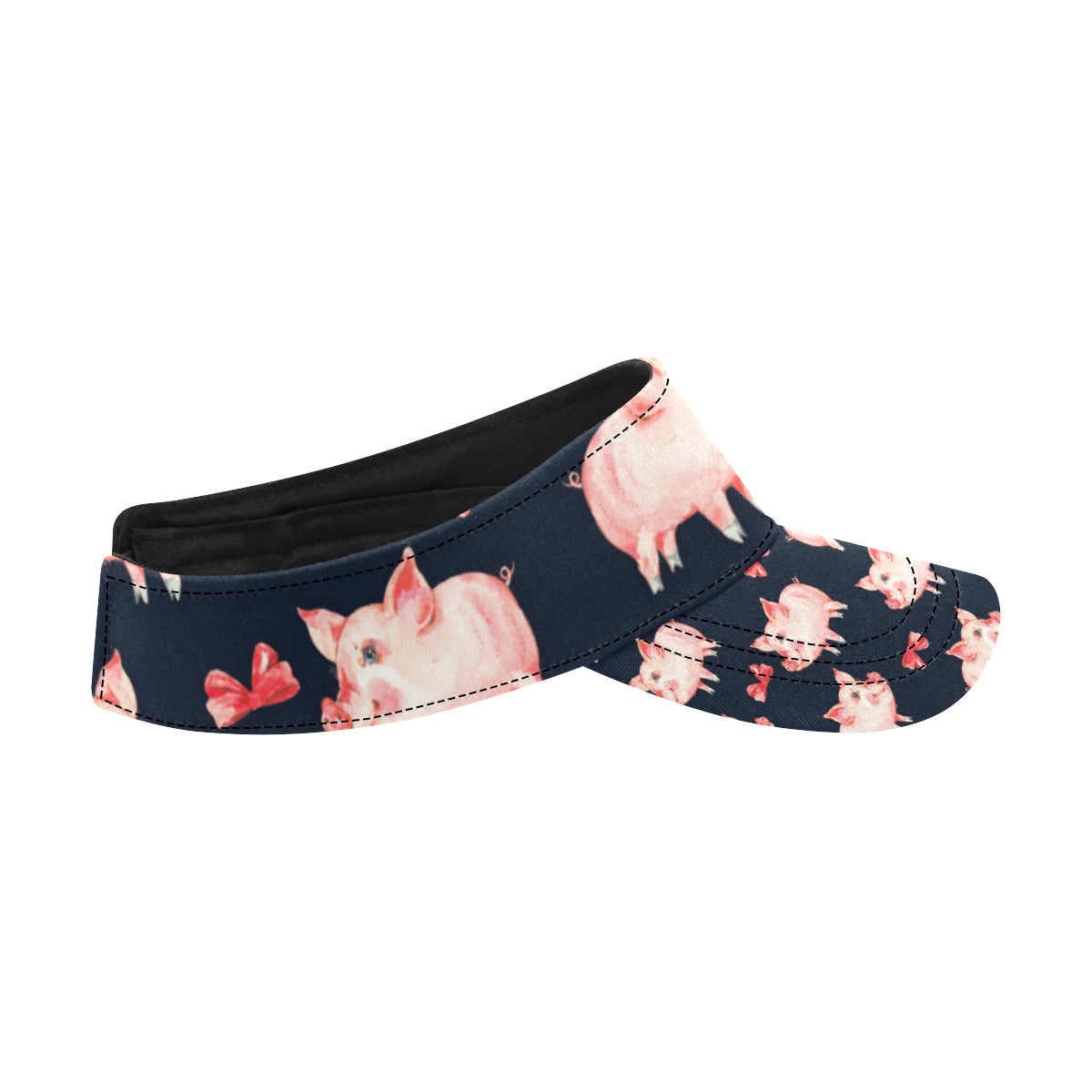 Pig Cute Pattern Print Design 02 Unisex Sun Visor