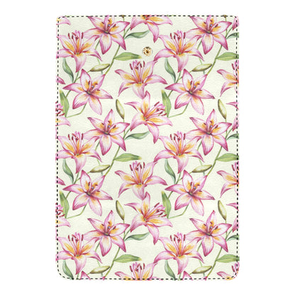 Lily Pattern Print Design LY011 Women's Trifold Wallet