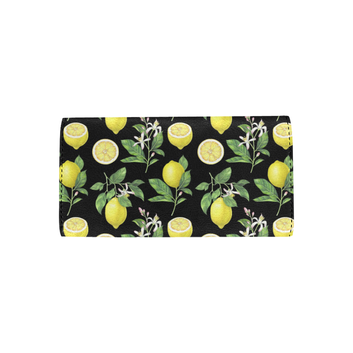 Lemon Pattern Print Design LM02 Women's Trifold Wallet