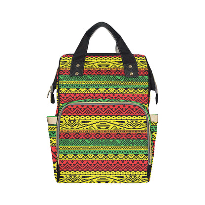 Rastafarian Pattern Print Design A02 Diaper Bag Backpack