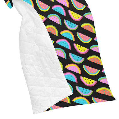 Watermelon Pattern Print Design WM08 Premium Quilt