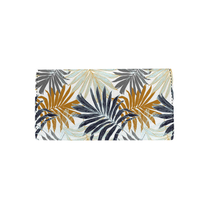Colorful Tropical Palm Leaves Women's Trifold Wallet