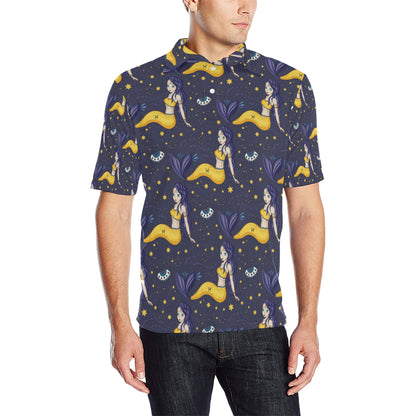Pisces Pattern Print Design A04 Men Polo Shirt