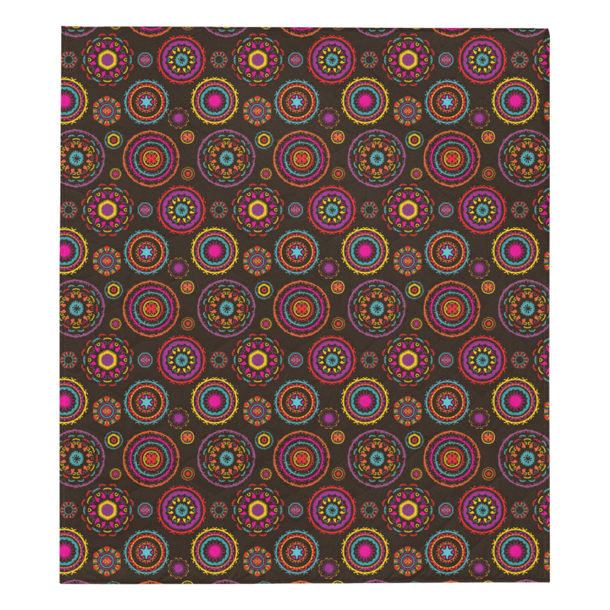 Bohemian Pattern Print Design 01 Premium Quilt
