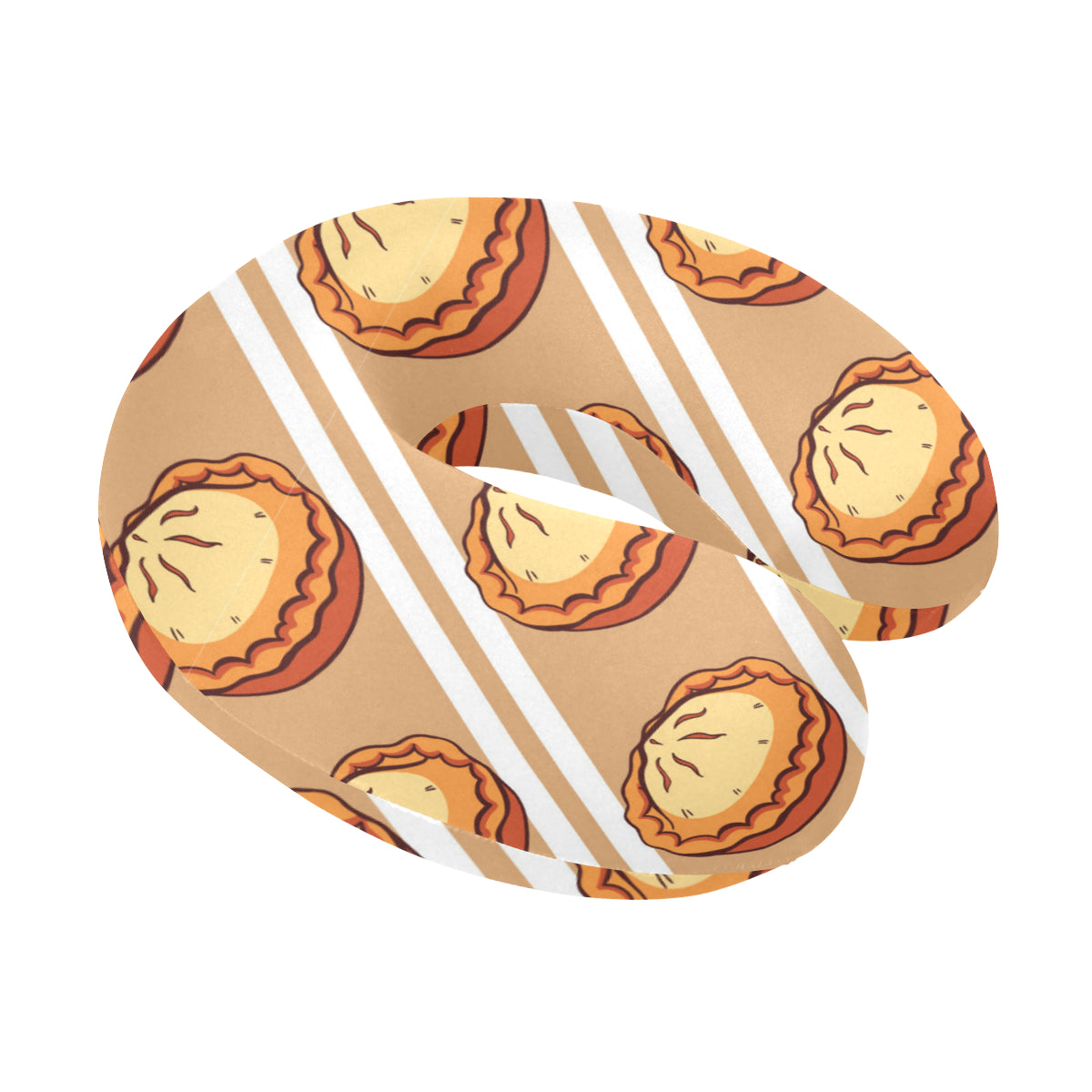 Pie Pattern Print Design A02 U-Shaped Travel Neck Pillow