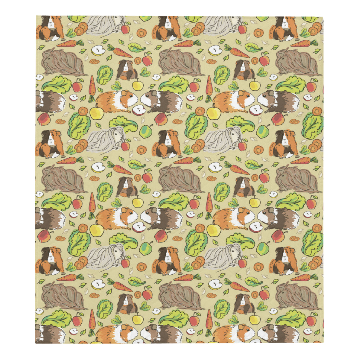 Guinea Pig Pattern Print Design 02 Premium Quilt