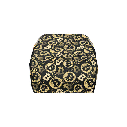 Bitcoin Pattern Print Design DO06 Diaper Bag Backpack