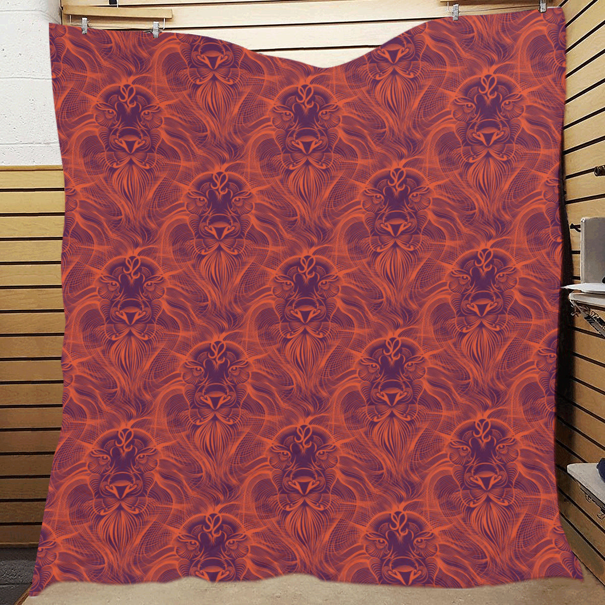 Leo Pattern Print Design 01 Premium Quilt