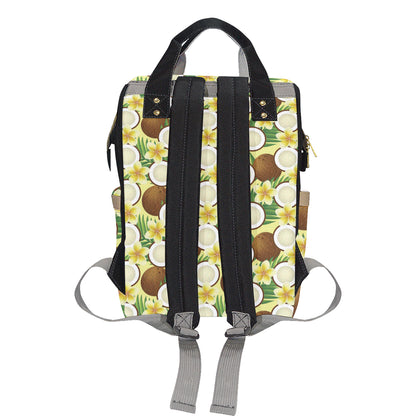 Coconut Pattern Print Design CN02 Diaper Bag Backpack