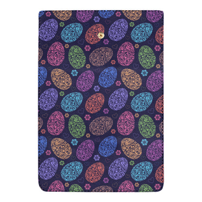 Easter Eggs Pattern Print Design RB012 Women's Trifold Wallet