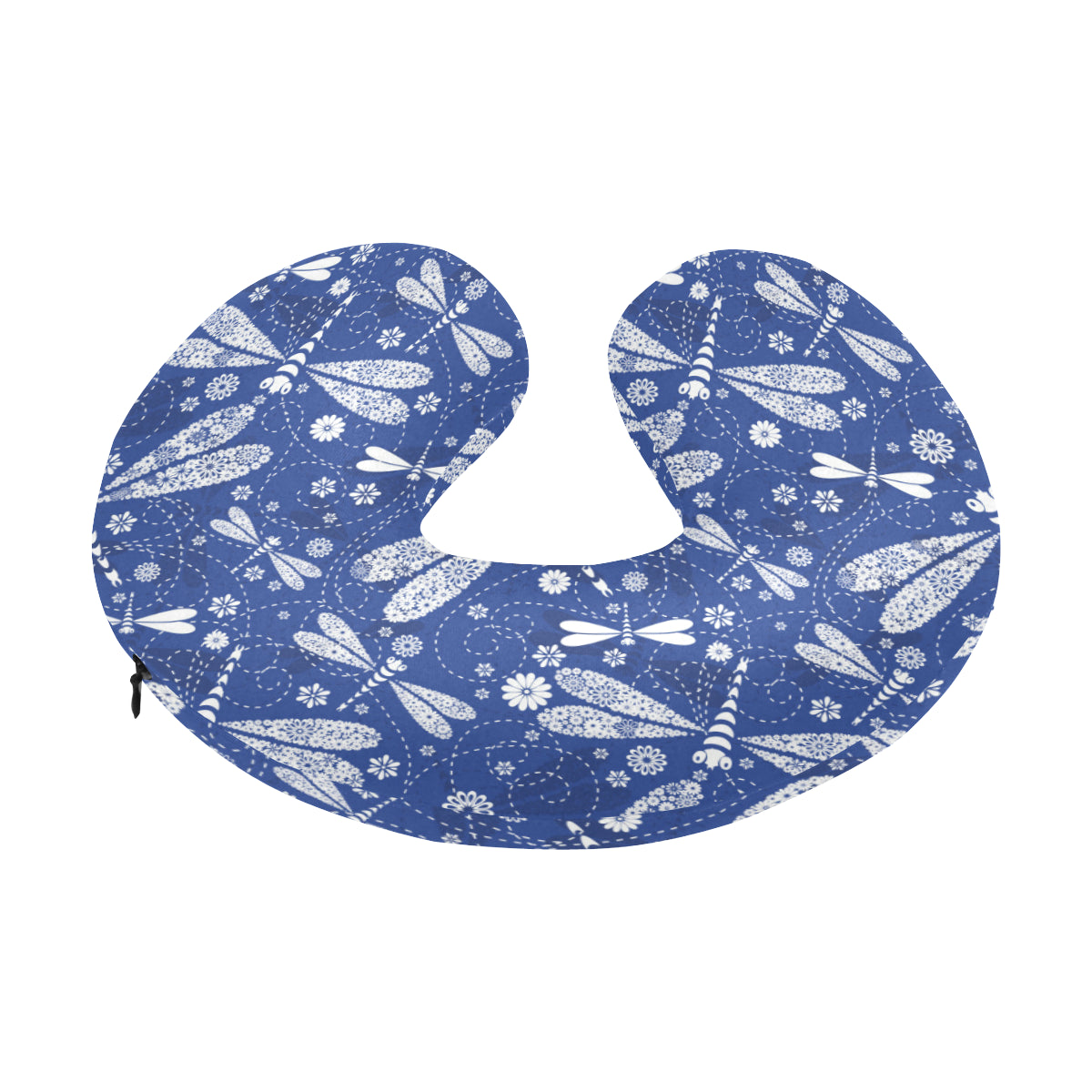 Dragonfly Pattern Print Design 03 U-Shaped Travel Neck Pillow