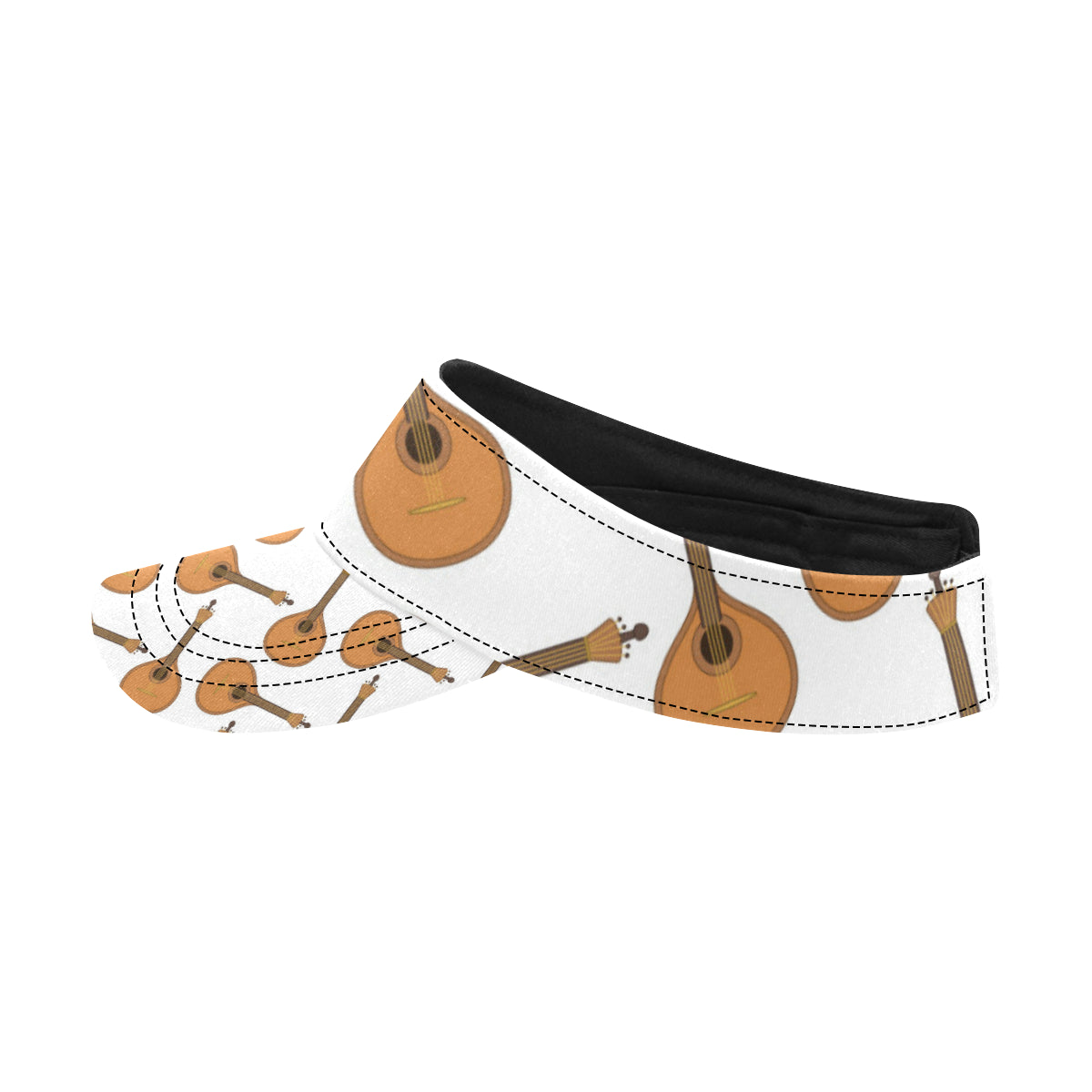 Mandolin Pattern Print Design 01 Unisex Sun Visor
