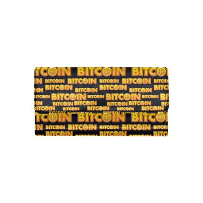 Bitcoin Pattern Print Design DO03 Women's Trifold Wallet