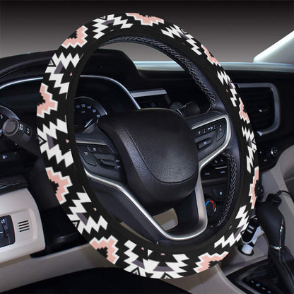Safari Pattern Print Design LKS302 Steering Wheel Cover with Elastic Edge