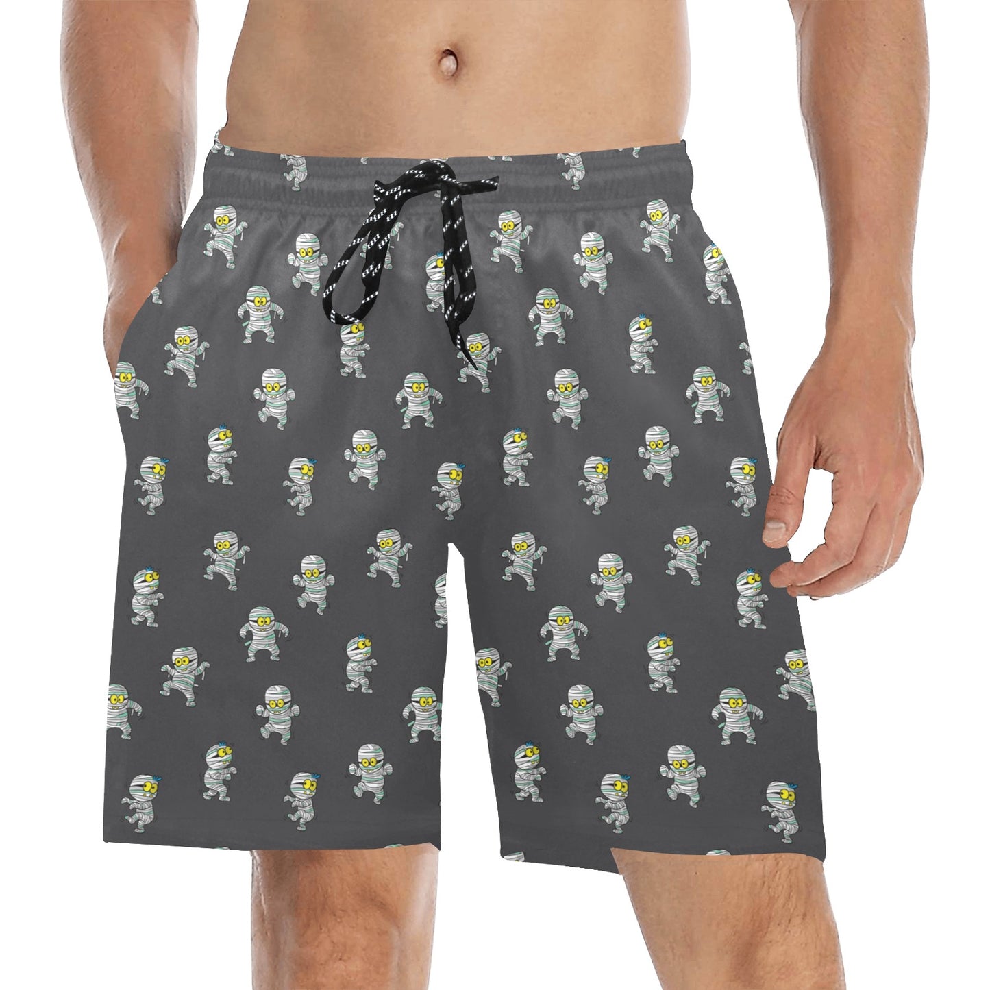 Mummy Print Design LKS305 Men's Swim Trunks Beach Shorts