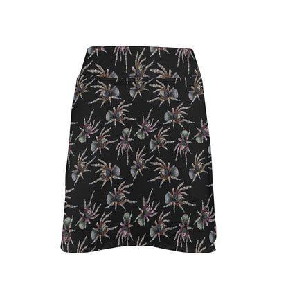 Tarantula Print Design LKS402 17" Golf & Pickleball Skort with Pockets