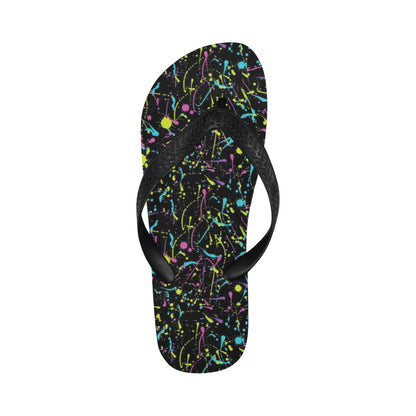 Splatter Multicolor Print Design LKS302 Flip Flops