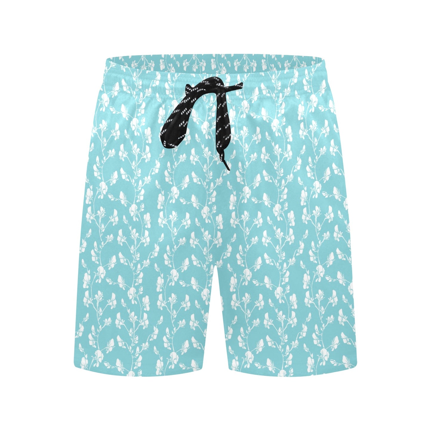 Sweet Pea Print Design LKS302 Men's Swim Trunks Beach Shorts