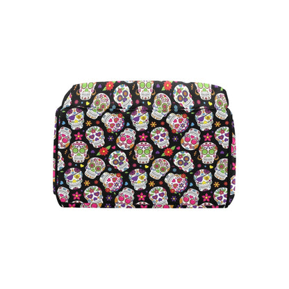 Sugar Skull Print Design LKS302 Diaper Bag Backpack