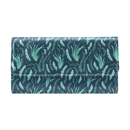 Seaweed Print Design LKS302 Women's Trifold Wallet