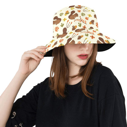 Squirrel Print Design LKS3010 Unisex Bucket Hat
