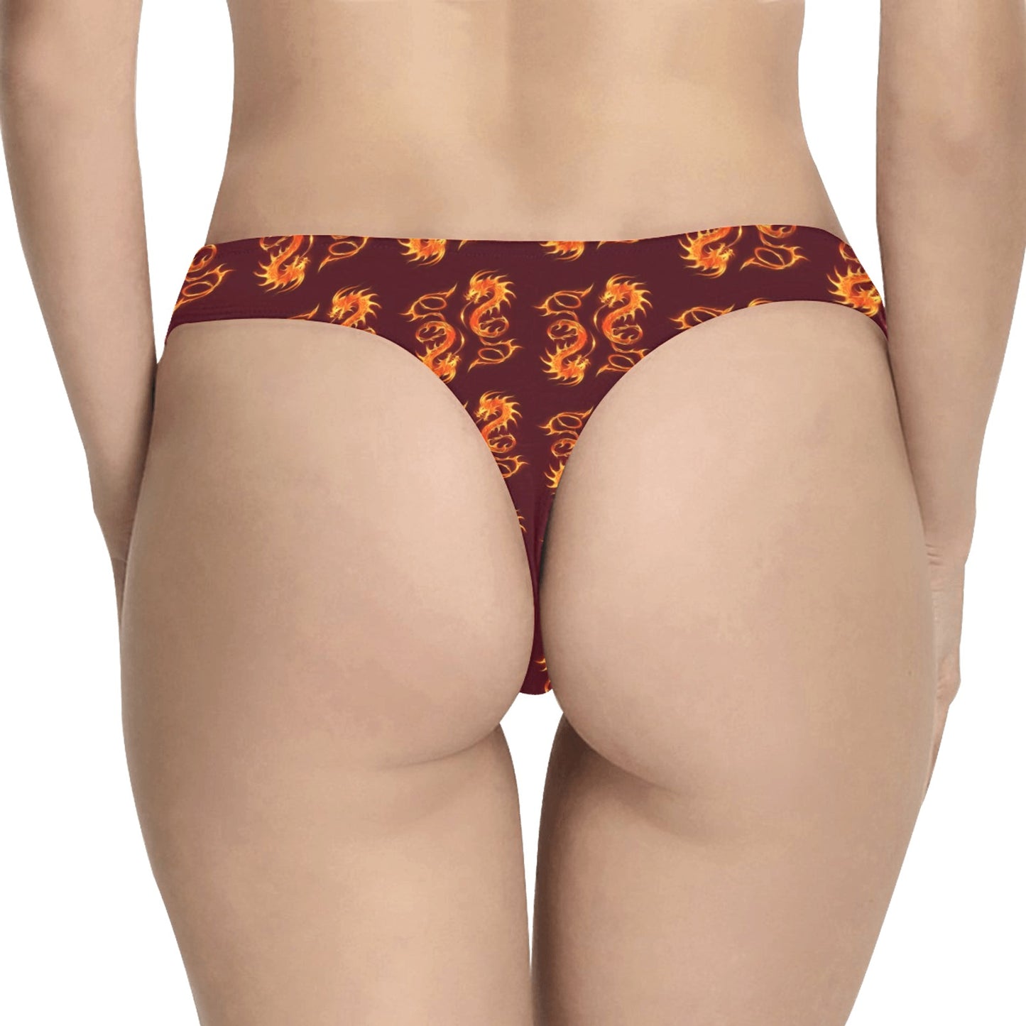 Dragons Fire Design Women's Thongs