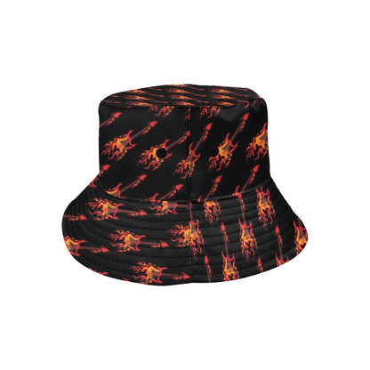 Electric Guitar Print Design LKS406 Unisex Bucket Hat