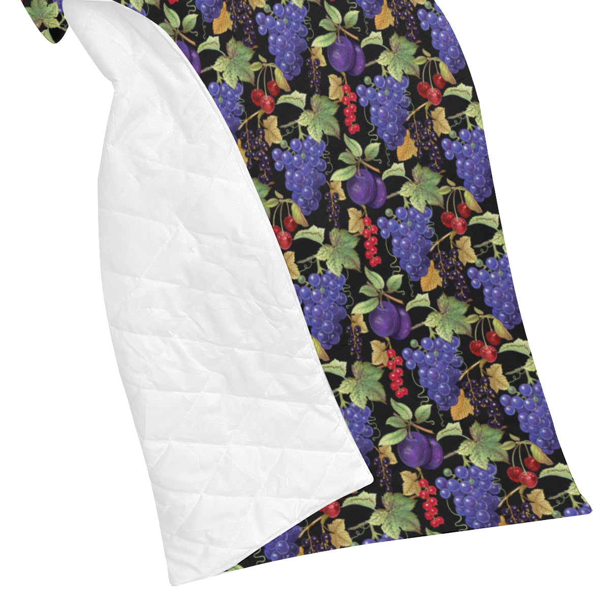 Grape Pattern Print Design GP05 Premium Quilt