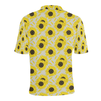Sunflower Print Design LKS309 Men Polo Shirt