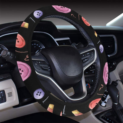 Sewing Print Design LKS309 Steering Wheel Cover with Elastic Edge