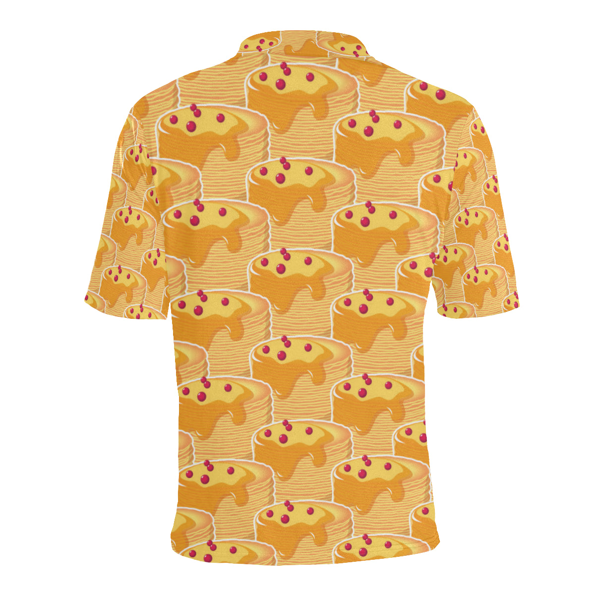 Pancake Pattern Print Design A04 Men Polo Shirt