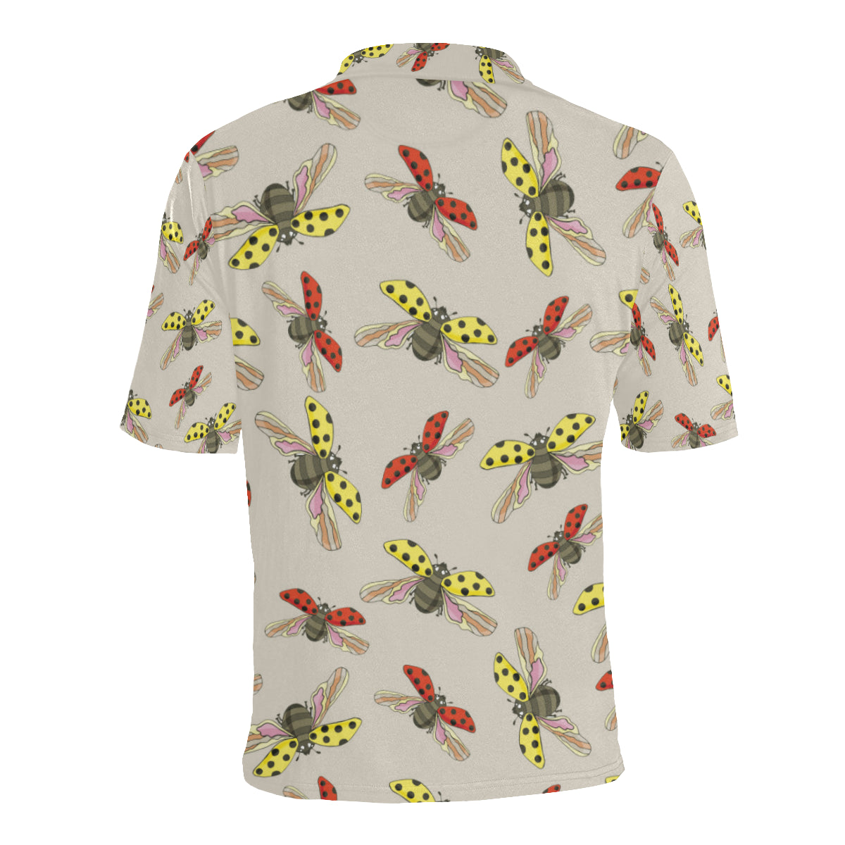 Ladybug Pattern Print Design 04 Men Polo Shirt